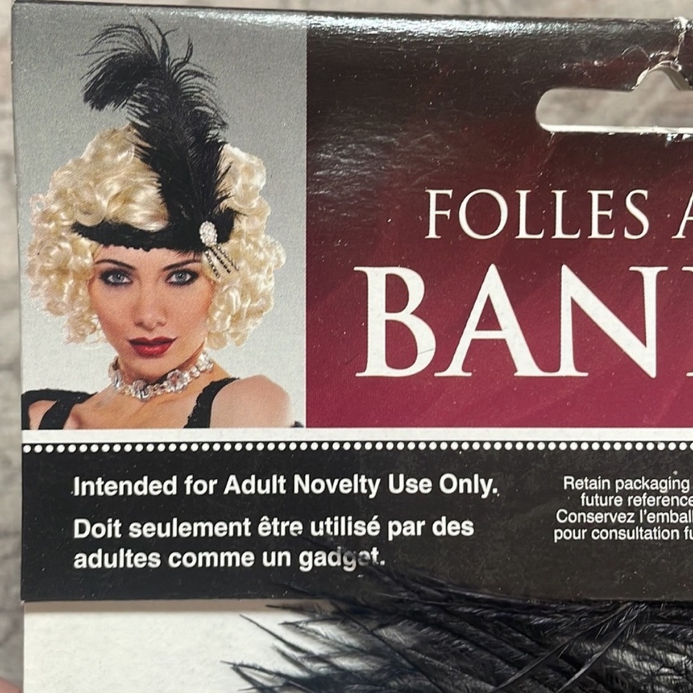 Roaring 20’s feather and sequin headband - Halloween costume, flapper girl - Picture 6 of 7